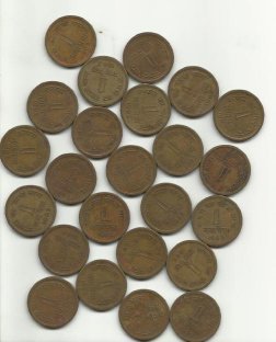 watershed分割演示图像，请将此图存储为'water_coins.jpg'。